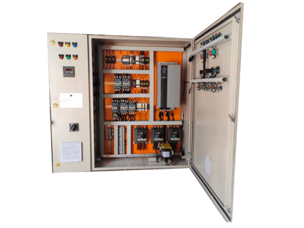 AHU CONTROL PANELS1 30KW VFD. WITH 3.7KW EXAUST AND 4.5KW,6KW,12 KW HEATERS